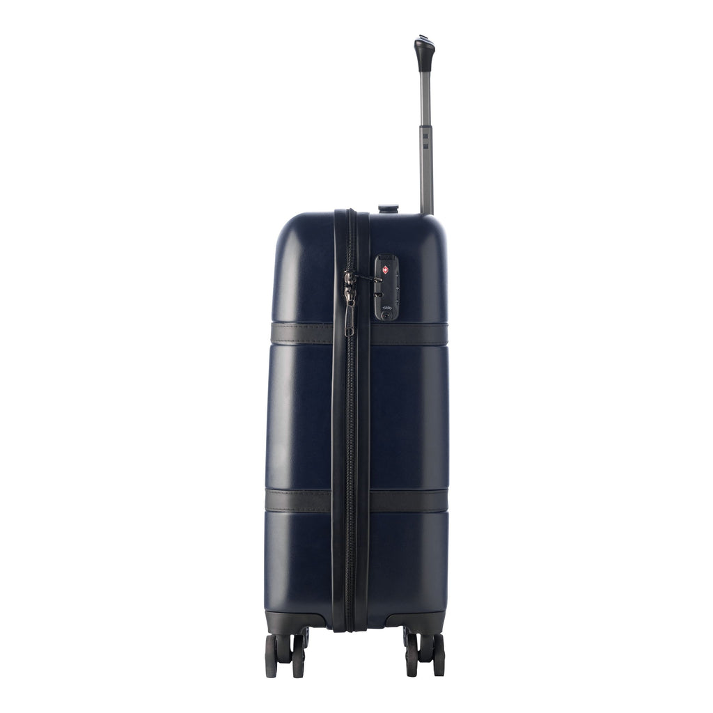  Men's designer luggage Cerruti 1881 Blue travel trolley IRVING 