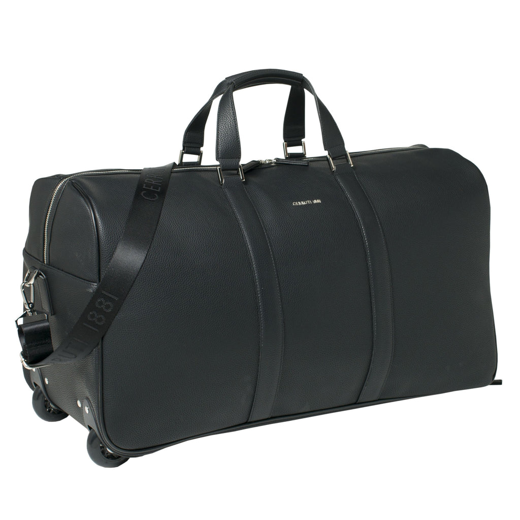 Men's luxury luggage Cerruti 1881 Black Travel Trolley Bag Hamilton 