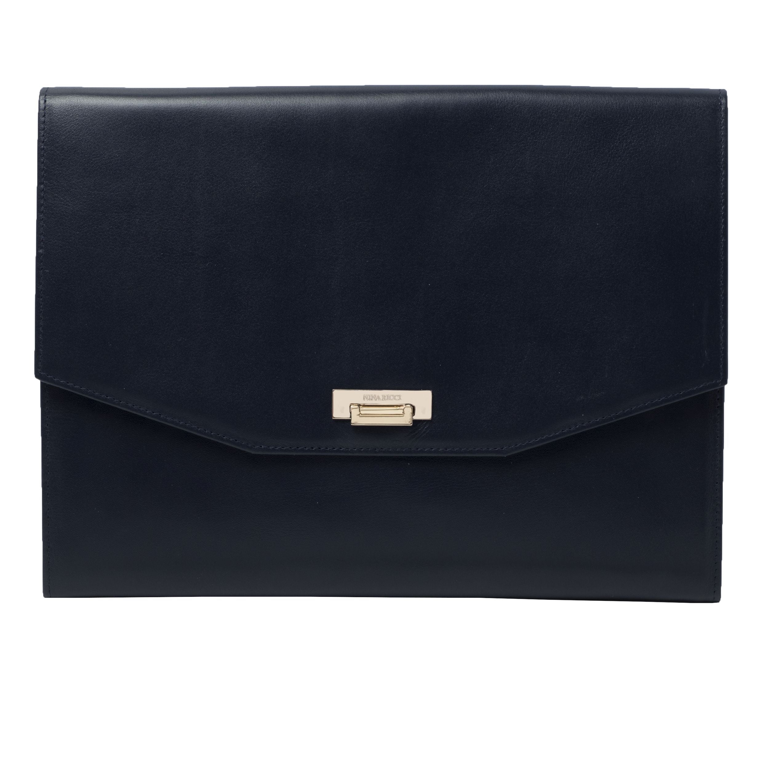 Nina Ricci RLE732N -iPad pouch Fermoir Marine – Luxury 