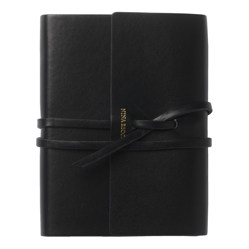 Women's designer notebook Nina Ricci black A6 Note pad Pensee 