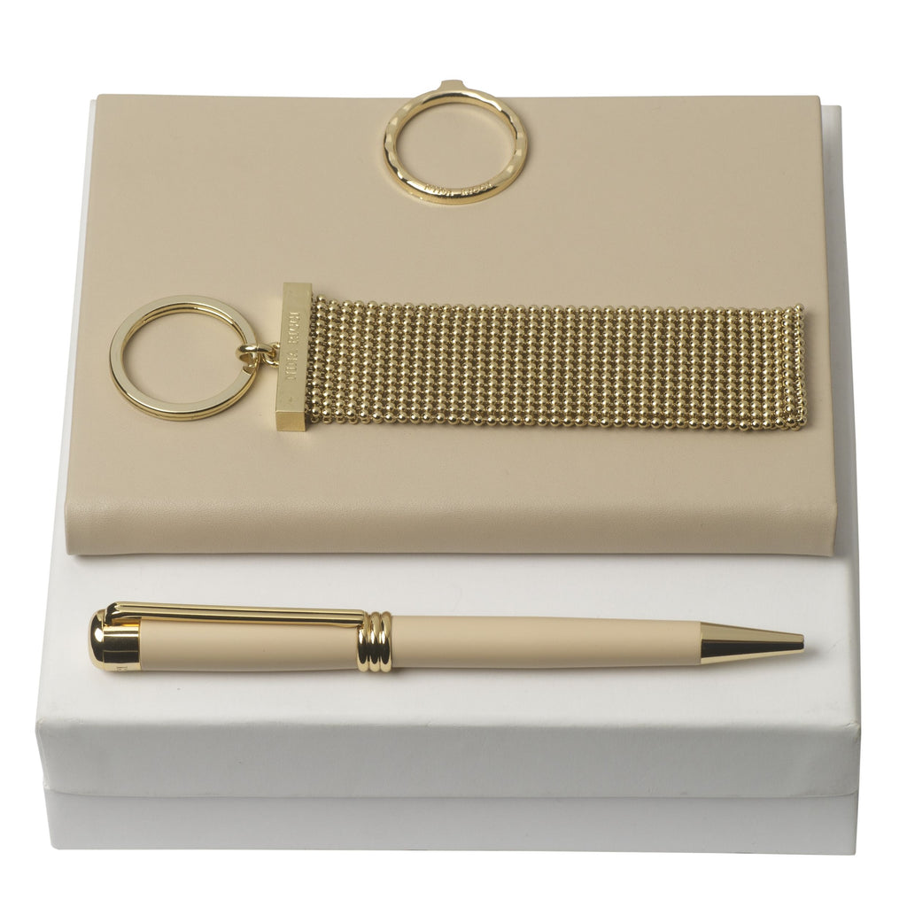  Luxury gift sets Nina Ricci ballpoint pen, A6 note pad & key ring