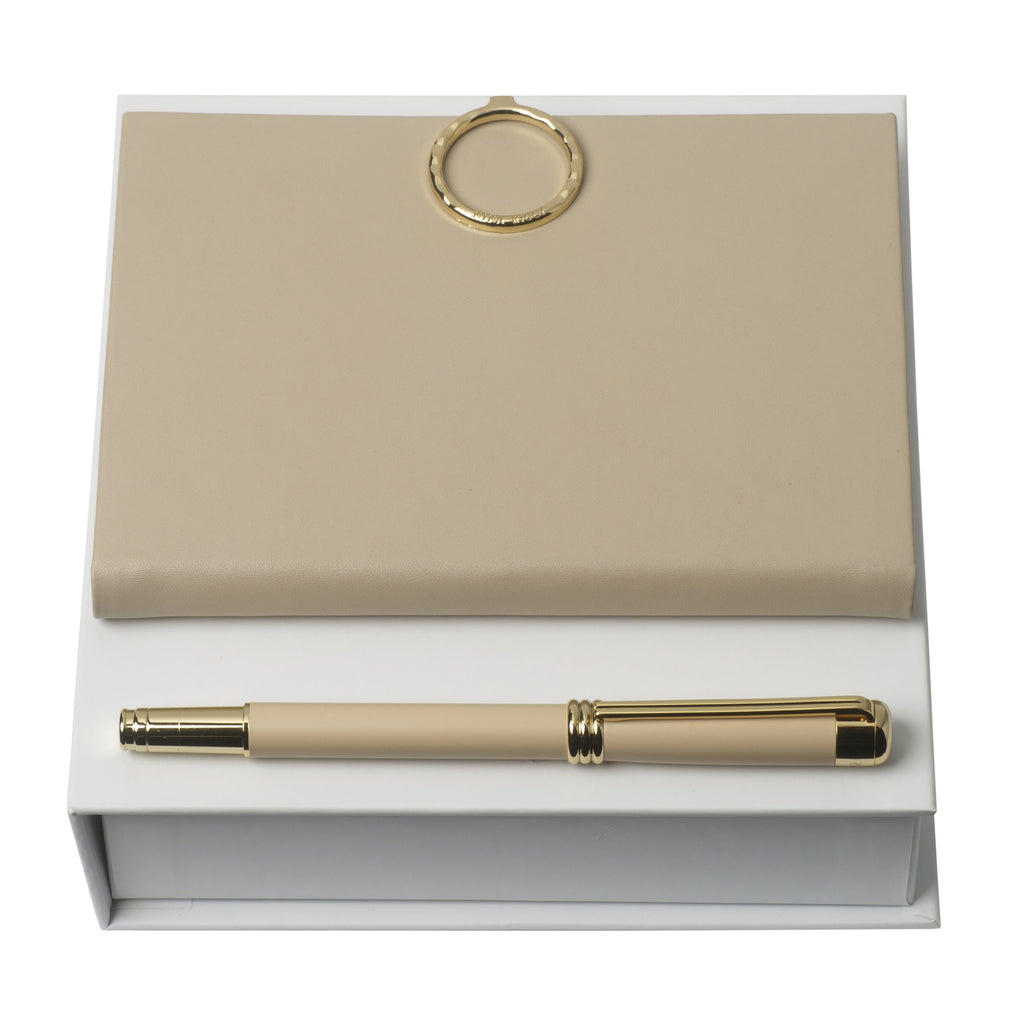 Nina Ricci Gift Set for HER Boucle Nude | Rollerball pen & Note pad A6