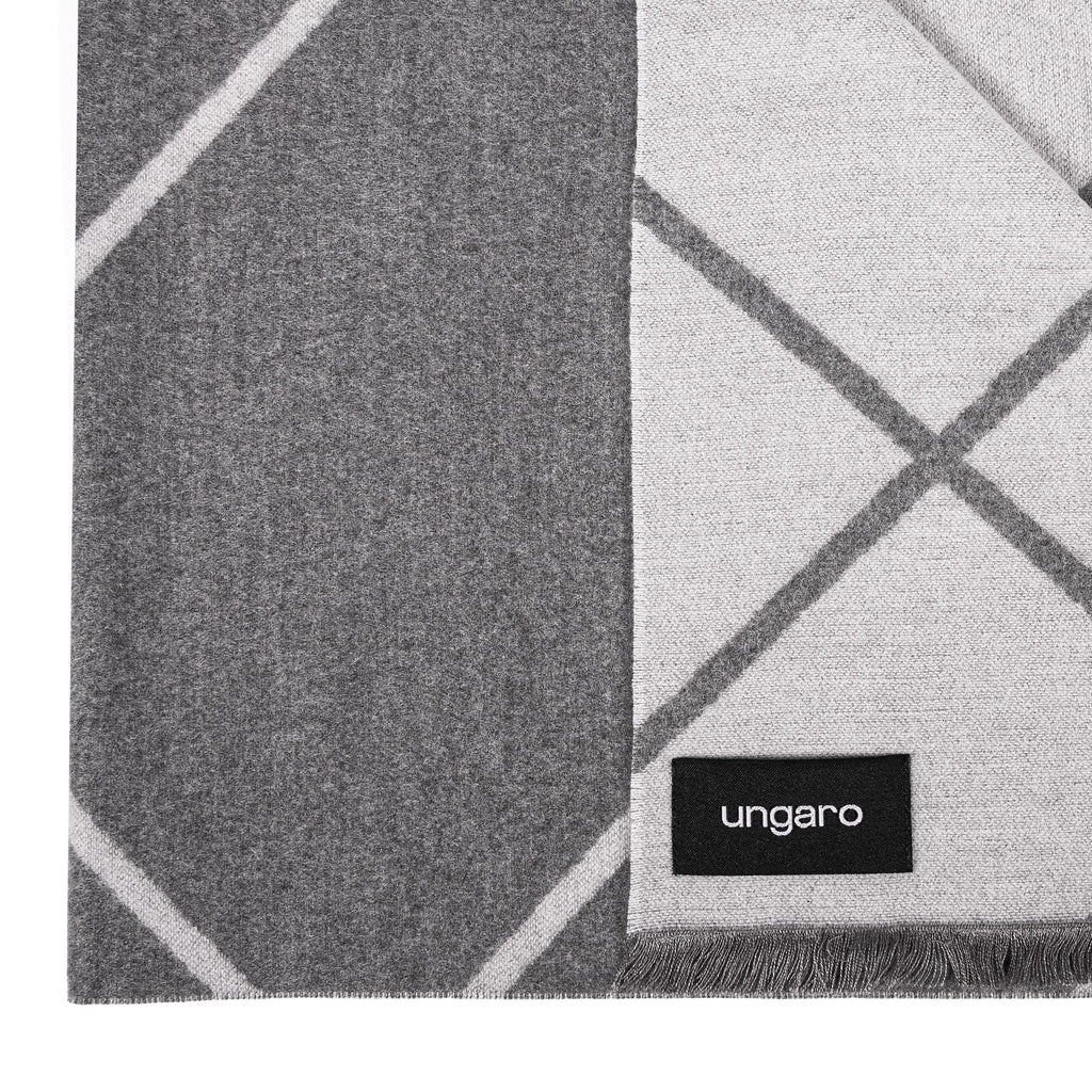  Designer accessories & scarves Ungaro luxury fashion grey scarf GEMMA 