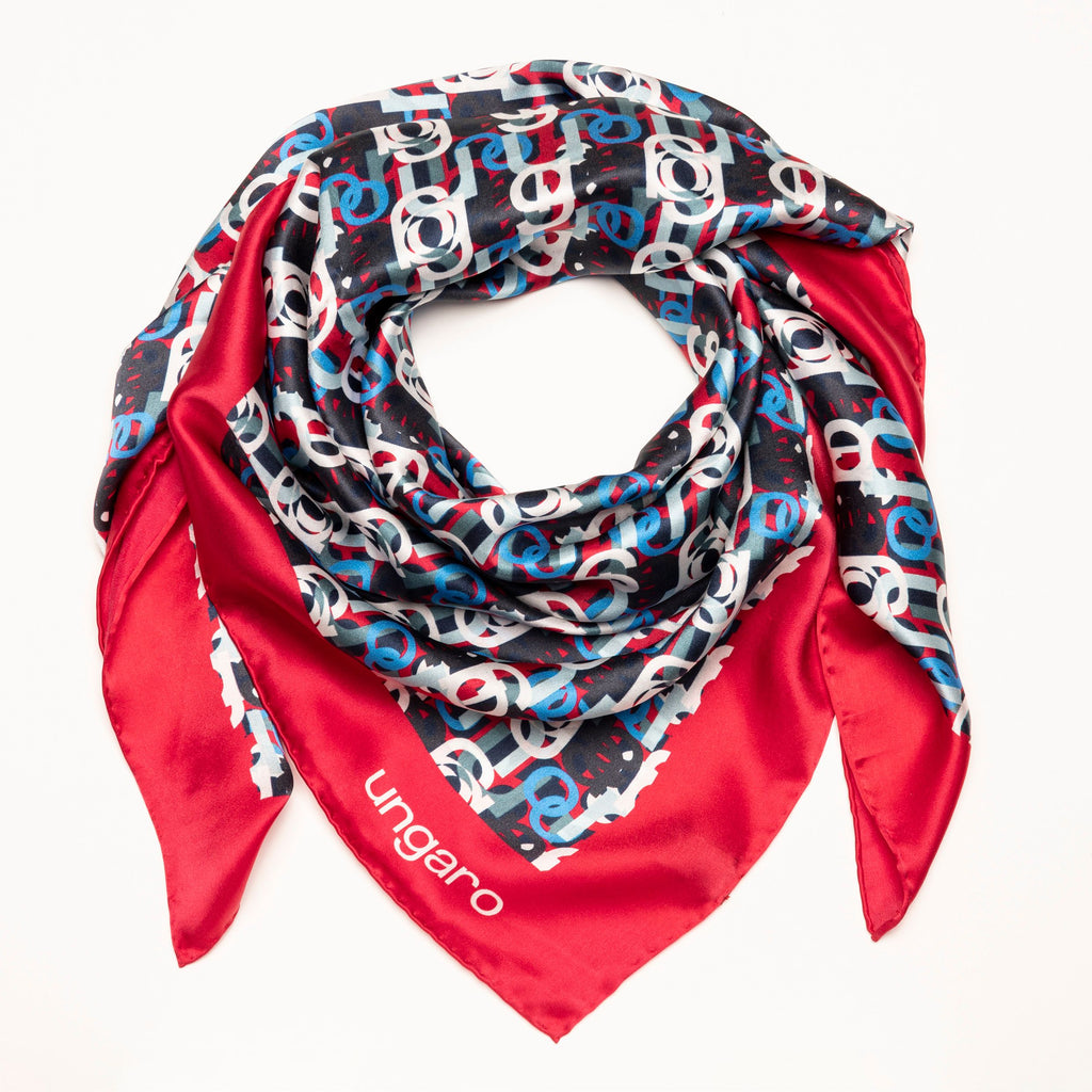  Silk scarf Umberta in Red from Ungaro apparel & accessories 