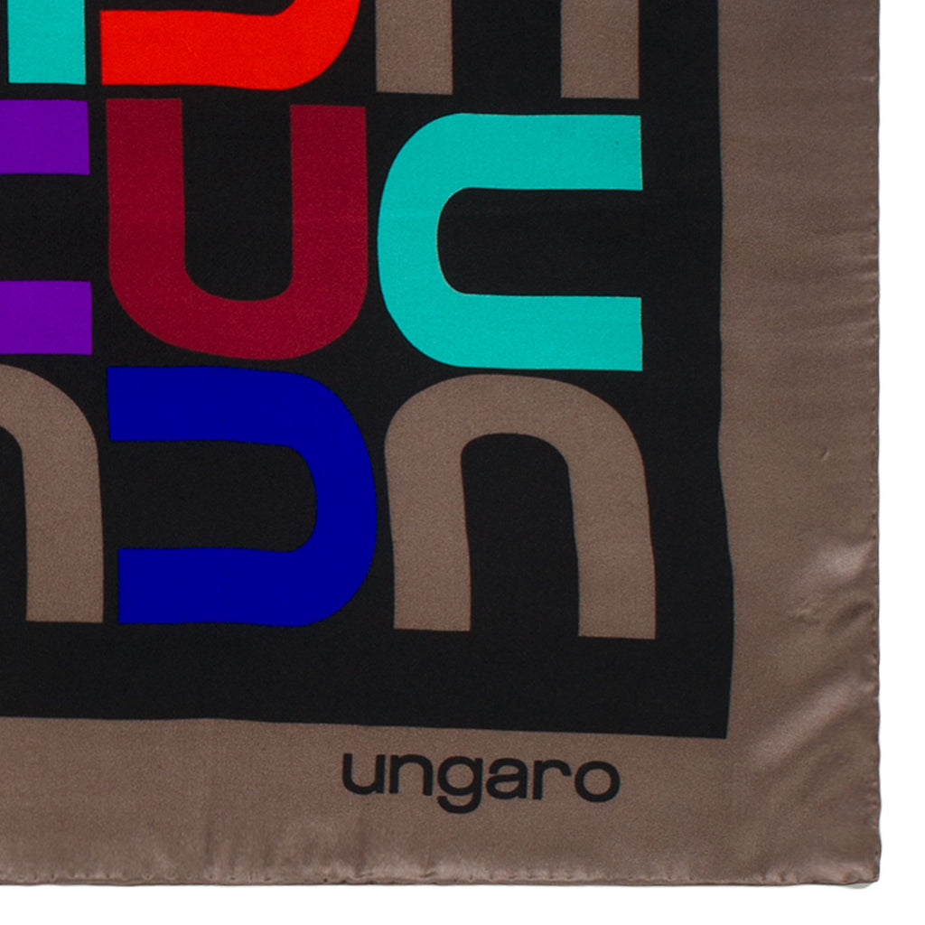 Ladies' designer scarves Ungaro Silk scarf Monogramma