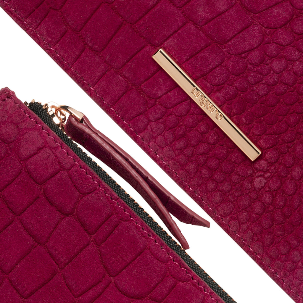 Luxury gifts for her Ungaro pink clutch bag Giada 