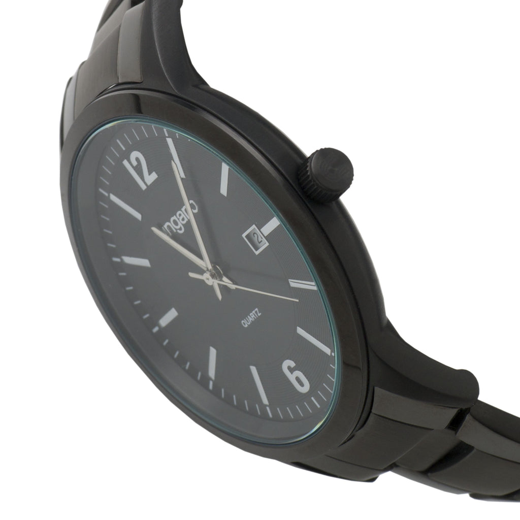   Ungaro quartz watches Alesso in black stainless watch case & bracelet