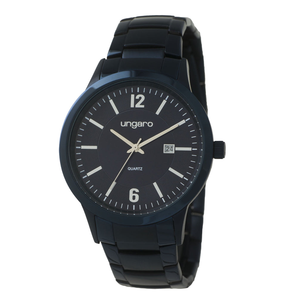  Emanuel Ungaro Watches Alesso with Date Window & navy blue dial