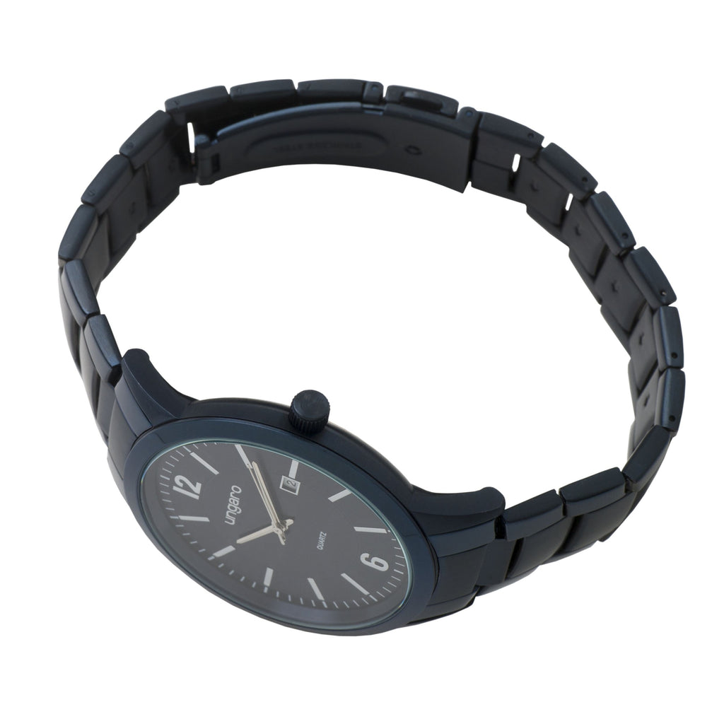  Emanuel Ungaro Watches Alesso with Date Window & navy blue dial