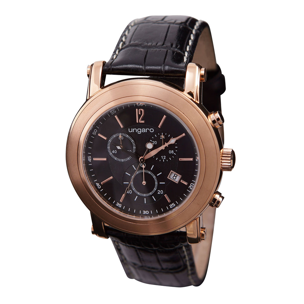  Business gifts Ungaro Chronograph watches Fransesco in rose gold case