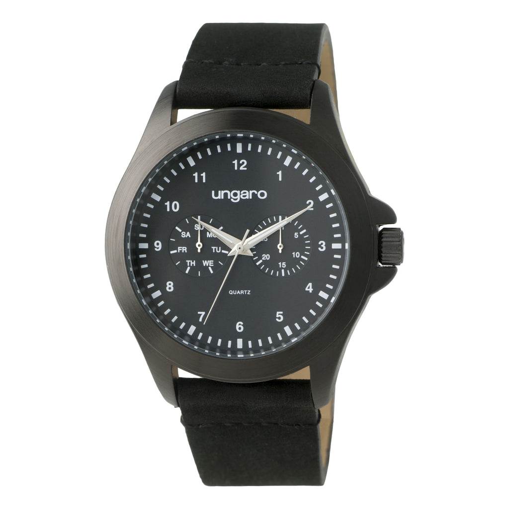   Emanuel Ungaro | Ungaro Black functional Watch Marco  | Gift for HER 