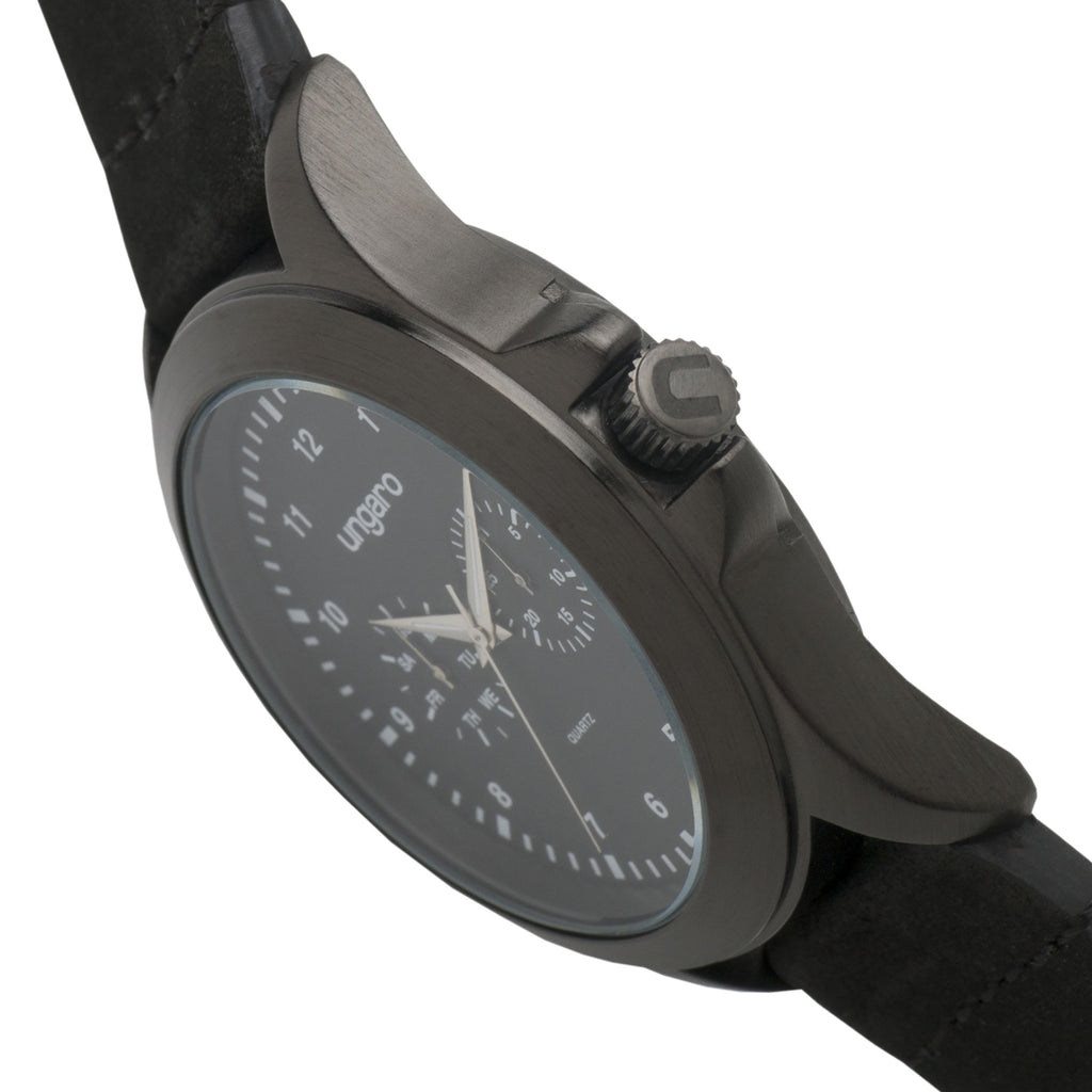  Emanuel Ungaro | Ungaro Black functional Watch Marco  | Gift for HER 
