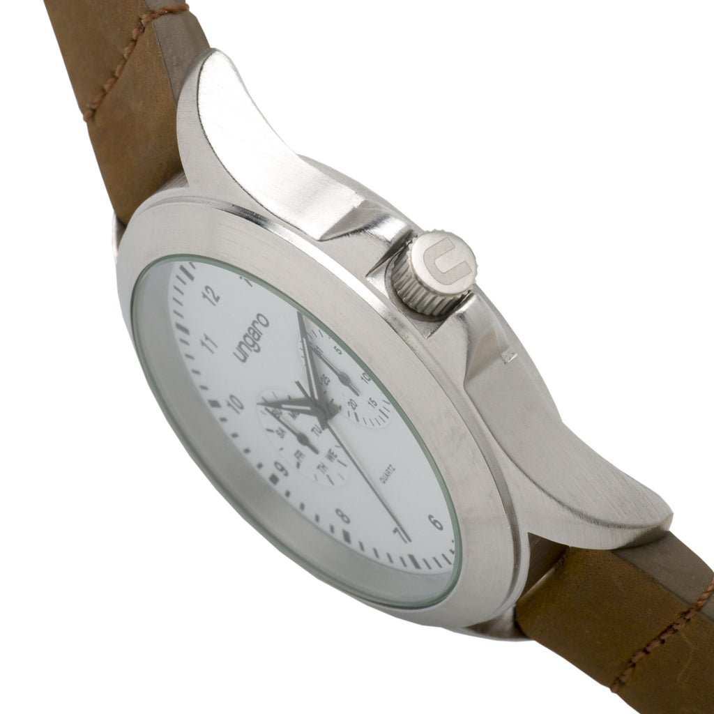  Trendy watches Ungaro watch Marco with function in tan leather strap