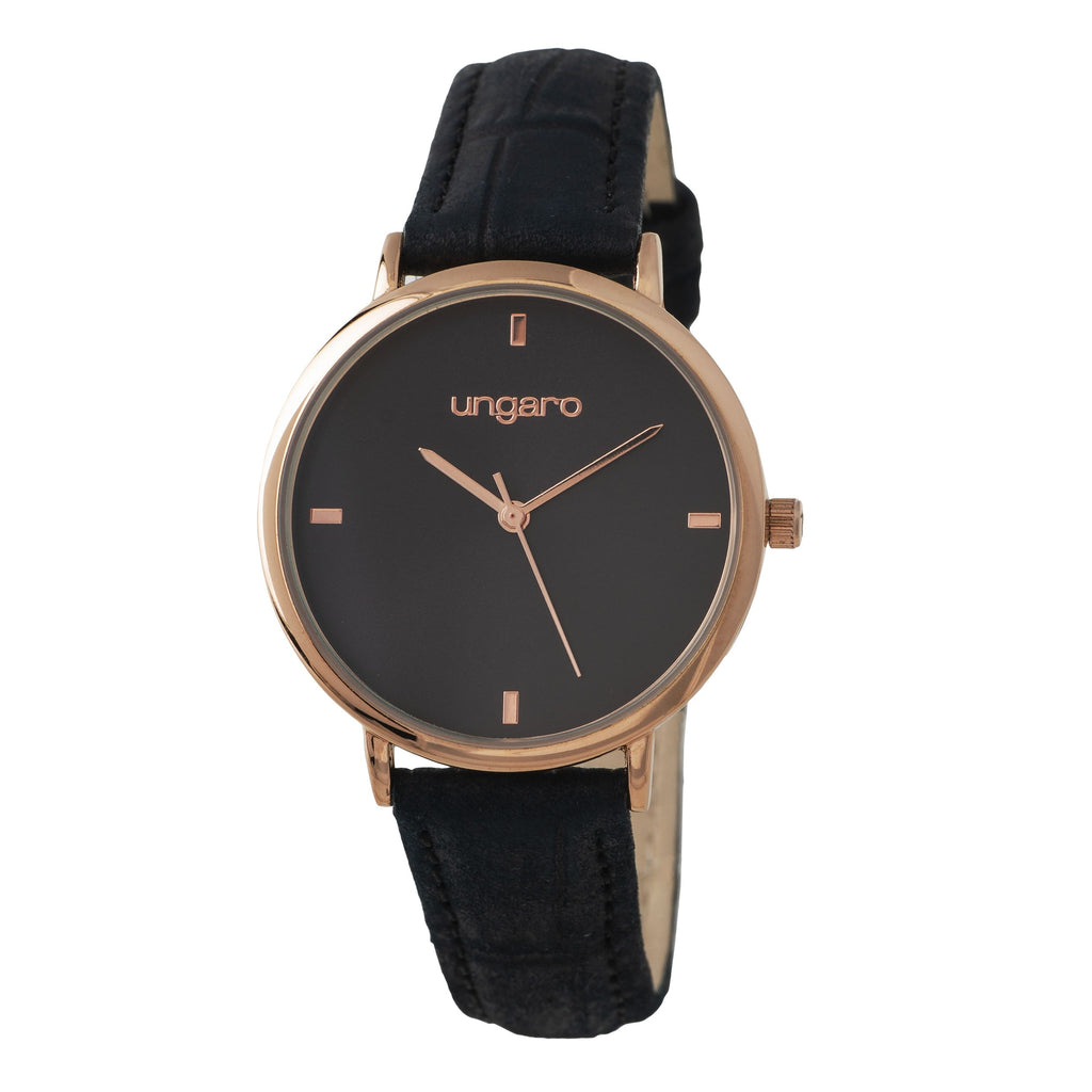  Gift for her Ungaro Watches in navy leather Strap Giada 