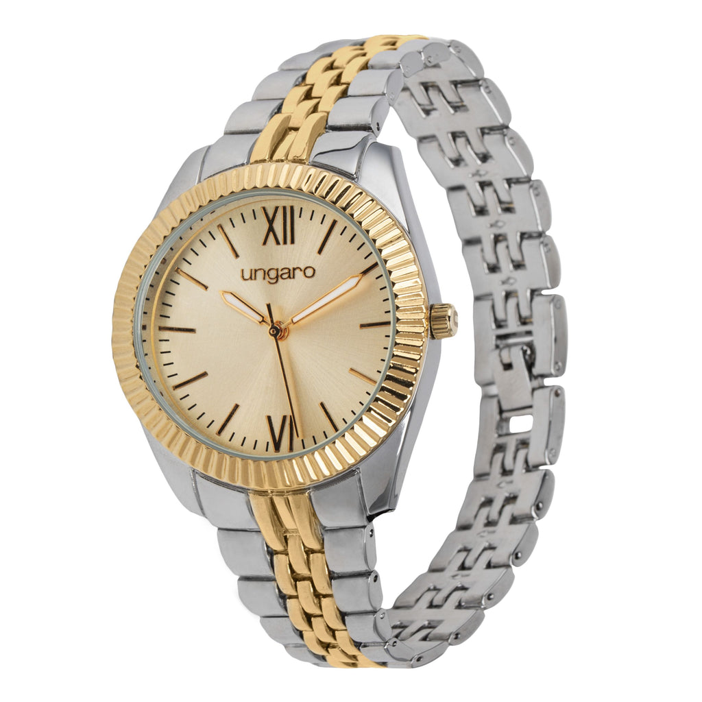  Ladies' luxury watches Ungaro watch Gemma with 2 tone silver/gold case