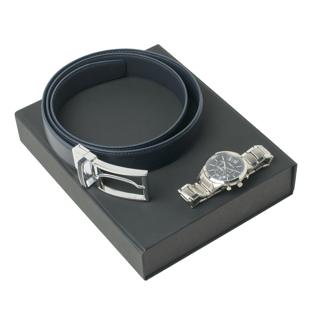  Leather belt gift set Ungaro Fashion Belt & Watches for men