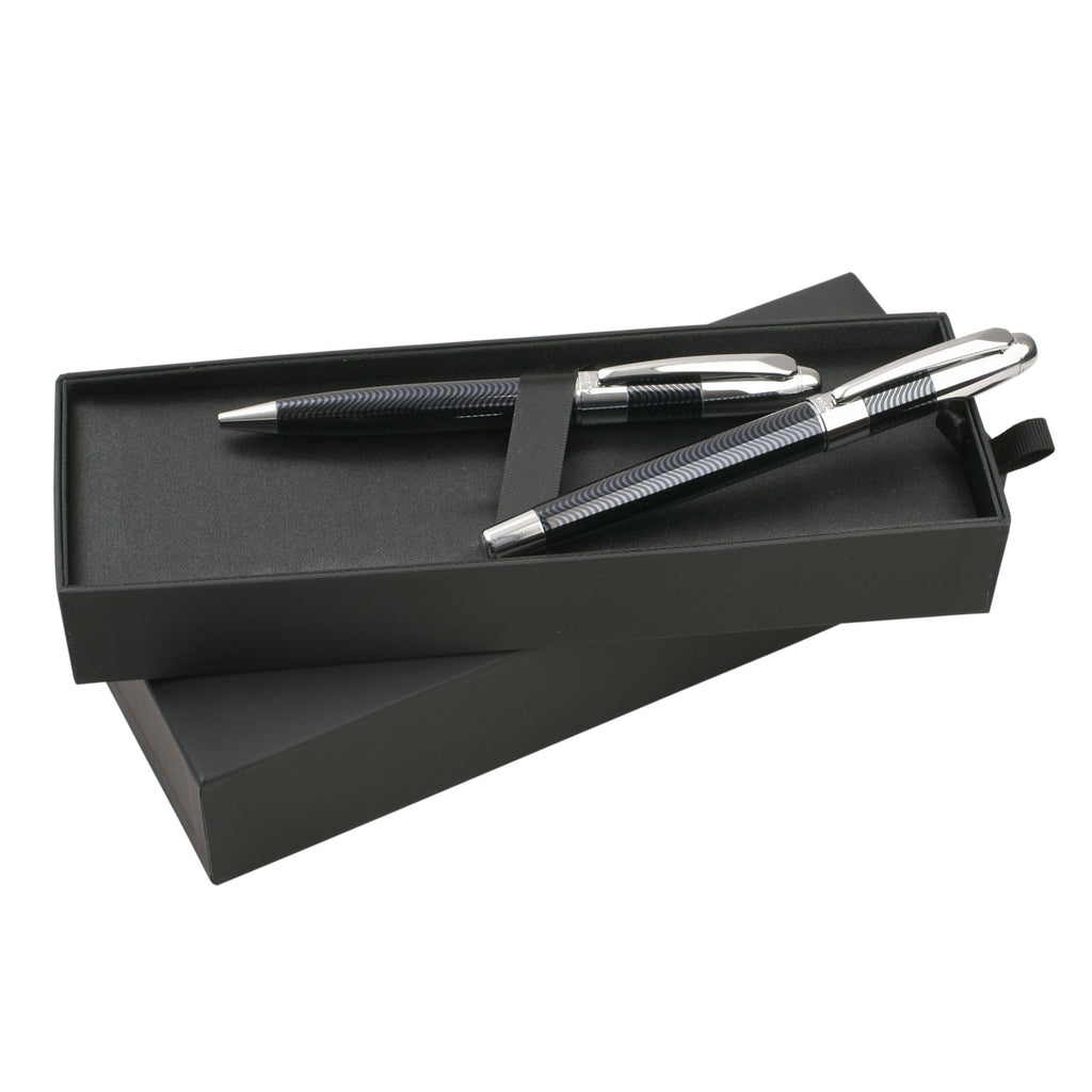  Ballpoint pen & Rollerball pen from Ungaro black pen gift set Augusta