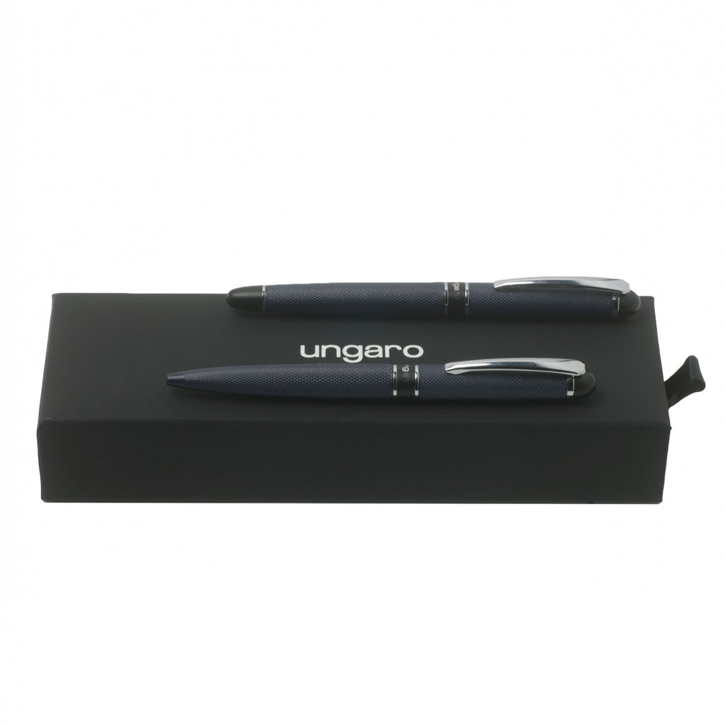  Ungaro Pen Set for HIM | Uomo | Blue | Ballpoint pen & Rollerball pen