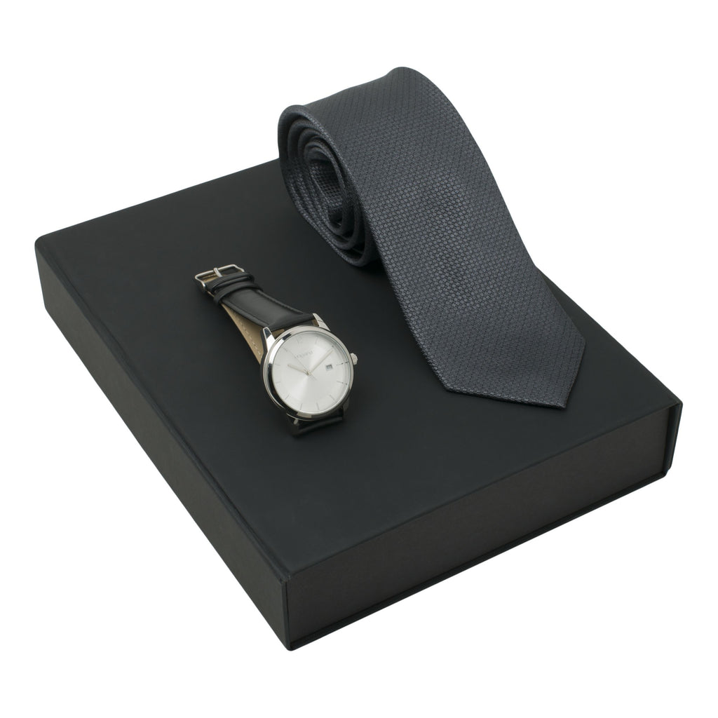  Tie gift set for men Ungaro fashion silk tie & watch