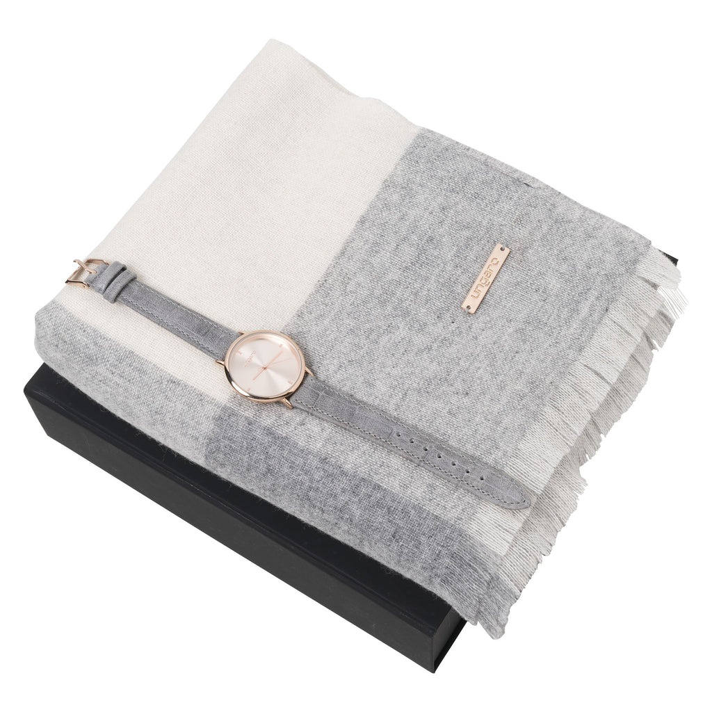 Watch & scarves from Ungaro grey business gift set Giada 