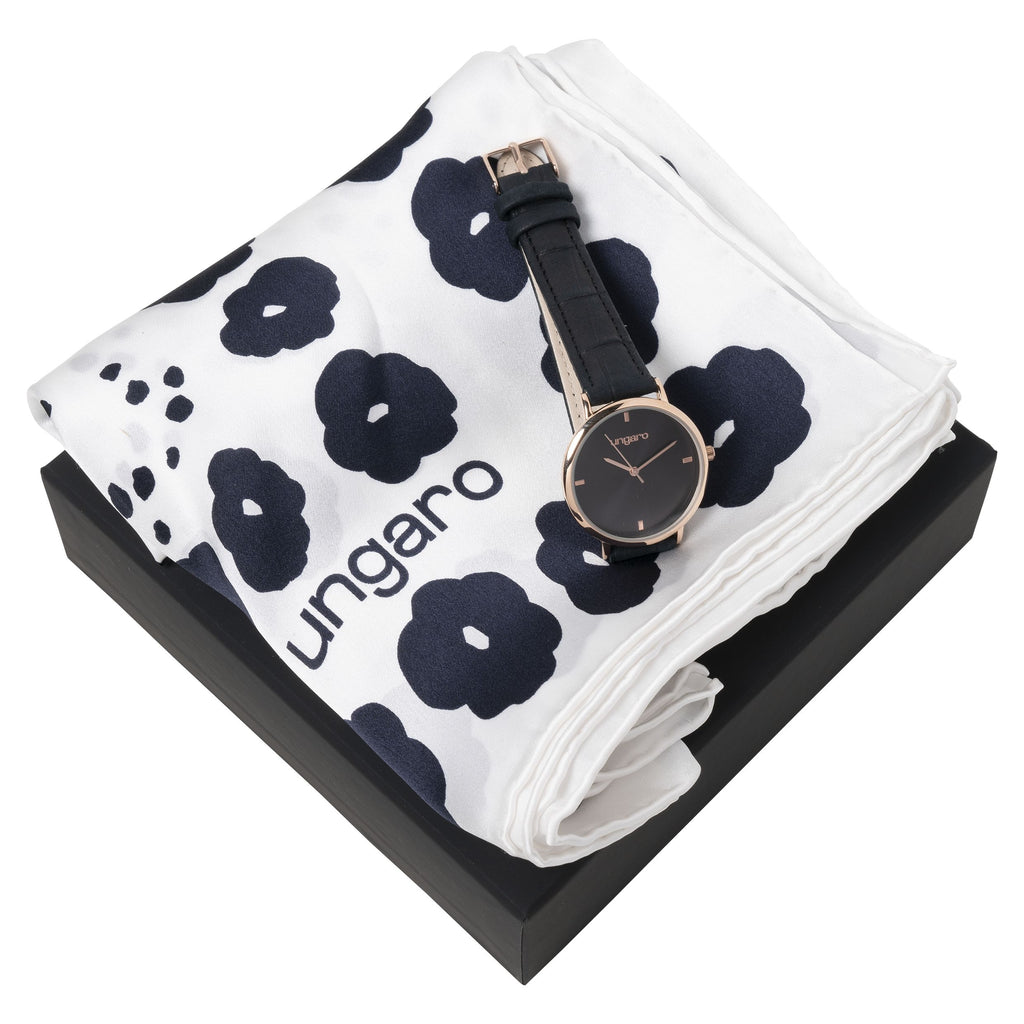  Ungaro corporate gift set Giada watch & silk scarf