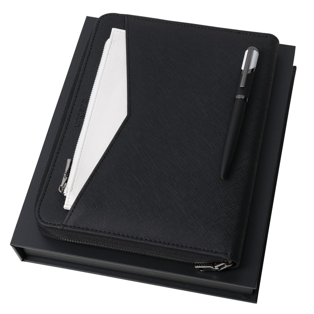 Ungaro UPMB917F-Set Cosmo White (ballpoint pen & conference folder A5)