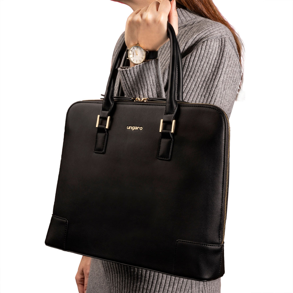  Emanuel Ungaro Bag | Ungaro Black Document bag | Paola | Gift for HER